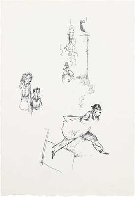 Калиновский Геннадий Владимирович. Лист с набросками иллюстраций